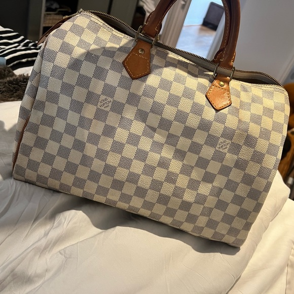 Louis Vuitton Speedy 40’  in Damier Azur - Picture 4 of 5